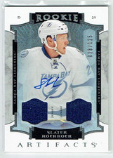 15-16 UD Upper Deck Artifacts  Slater Koekkoek  /125  Rookie  Dual Jerseys  Auto