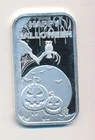 SILVERTOWNE HAPPY HALLOWEEN .999 SILVER 1 ONE TROY OUNCE BAR