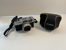 Vintage Canon Canonet 28 Film Camera With 40mm 1:2.8 Rangefinder Lens Set  Case