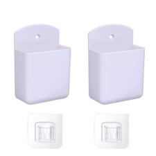 2 PCS Remote Control Holder,Hole-Free Self Adhesive Remote Holder,Wall Mount ...