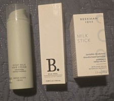 New BEEKMAN 1802 Milk Stick Deo, Hair Cream,  Milk Peel Acne Treatment