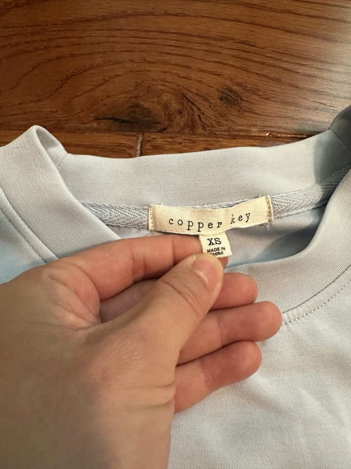 Conjuntos de sudadera Copper Key azul Softstreme Like Shorts N Foto 4 de 4