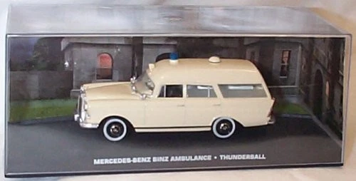 007 Fabbri 1/43 Scale Diecast - Mercedes Benz Binz Ambulance - Thunderball - Image 2 of 2