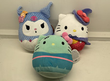 Squishmallows HELLO KITTY and Friends Kuromi, Hello Kitty Witch, Frankistin 8"