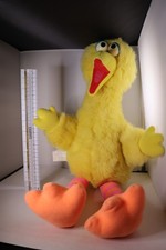 Vintage 1986 Talking Big Bird 20  Plush Doll Sesame Street Pull String Tested