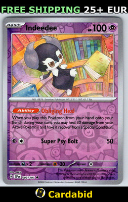 Indeedee - SSP #093/191 SV08: Surging Sparks Reverse Holo Sekio NM