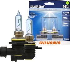 SYLVANIA 9012 SilverStar Halogen Headlight Bulb 2 Pack High Beam Low Beam Fog Br