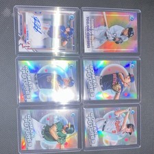 Topps 2021 Bowman Chrome Certified with Autograph Refractor MLB Card Lot (6) 
