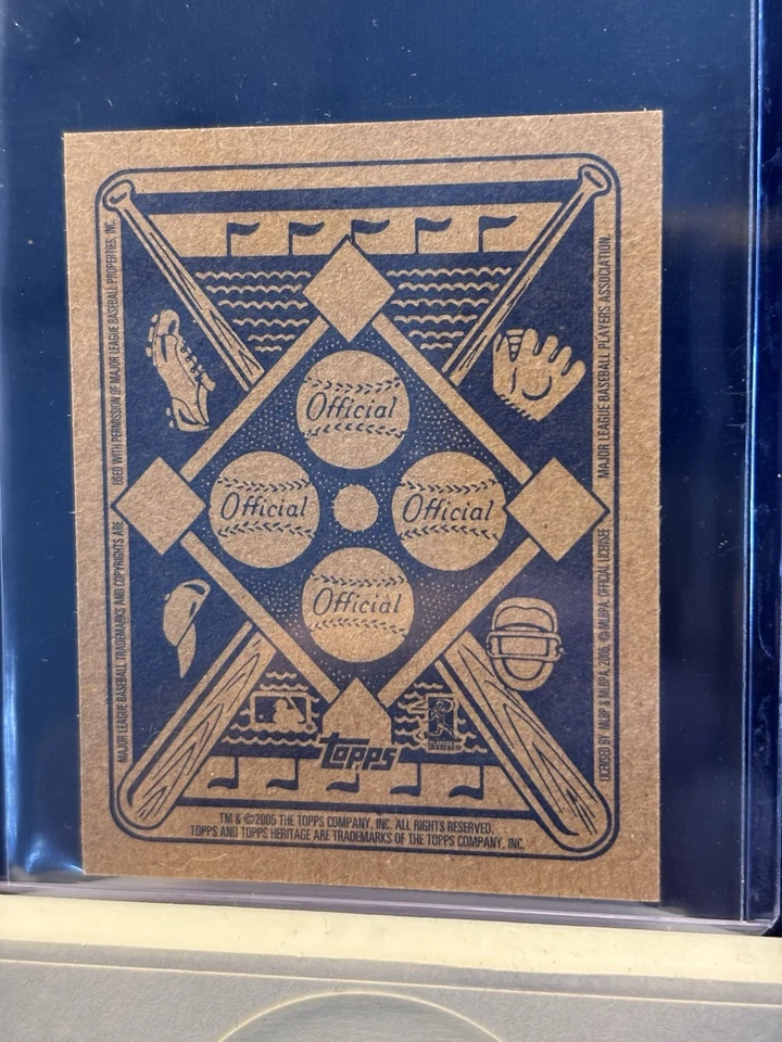 Justin Verlander 2005 Topps Heritage Mini Blue Back RC #29 SP Tigers Rookie - Image 3 of 3