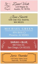 StickerJet Personalized Return Address Labels, Vinyl Labels Sheet for Envelopes