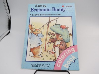 Benjamin Bunny Ladybird Coloring Book Beatrix Potter Story 1990 Children's