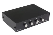 4 Port Way 8P8C RJ45 Network Ethernet Manual ABCD Sharing Switch Box,4 Ports ...