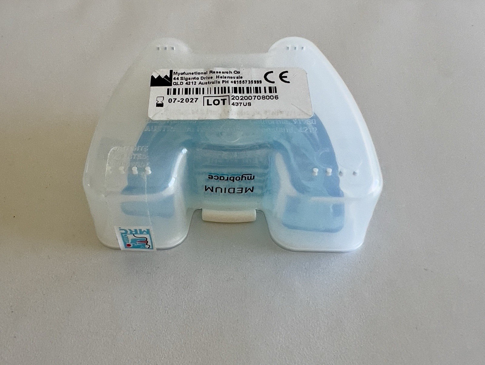 Myobrace Trainer stage 1 T1 orthodontic appliance TEEN Medium Blue Genuine MRC