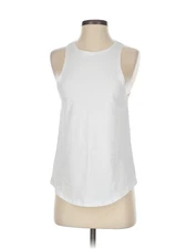 ETHIKA Women White Sleeveless T-Shirt S