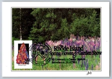 #2664 Wildflowers Harlequin Lupine Maxi Card w/Pictorial Cancel