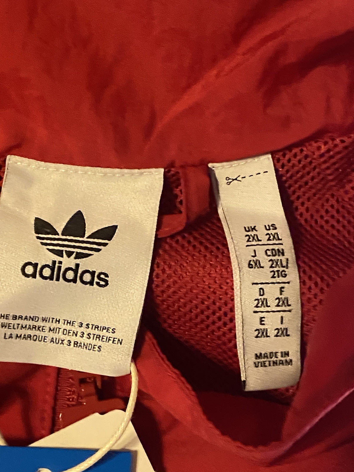 Adidas Bayern Munich Original Track Top Windbreaker Jacket Mens Sz 2XL IS6508 image 4