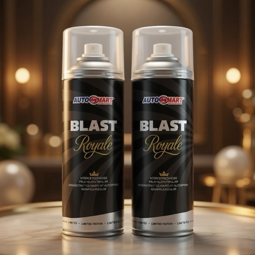 2 x AutoSmart Blast Royale Premium Car Home Office Gym Air Freshener Spray 400ML