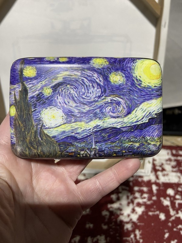 RFID Credit Card Holder 6 Slots Starry Night, Unisex