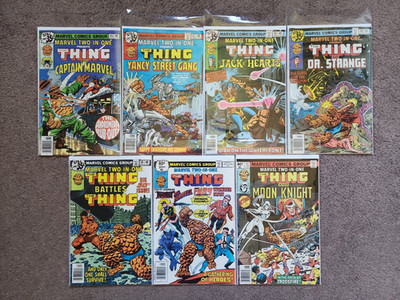 MARVEL TWO-IN-ONE PRESENTS THE THING COMIC LOT of 7 1978-1979 45, 47-51 VF+/NM