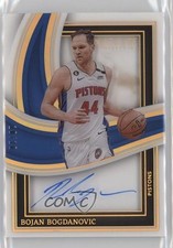 2022-23 Immaculate Shadowbox Signatures Gold 10/10 Bojan Bogdanovic Auto 16zo