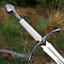 Hand Forged High Carbon Steel Viking Sword Medieval Battle Ready With Scabbard