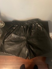 faux leather shorts women large