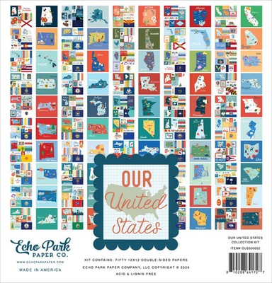 Our United States Collection Kit 12x12 (50) by Echo Park