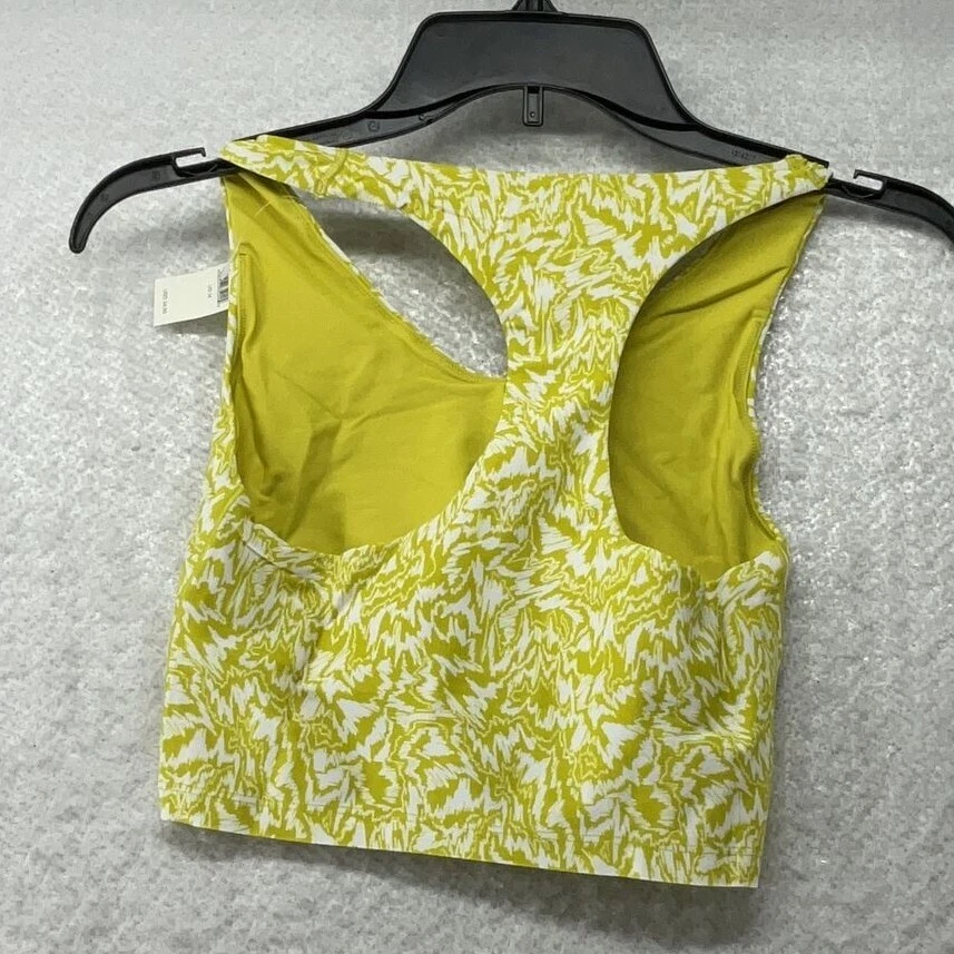 Sujetador deportivo Offline By Aerie para mujer talla M espalda deportiva amarillo sin mangas pulóver Foto 3 de 4