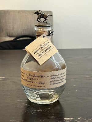 Blanton's Bourbon Empty 750ml Bottle  Letter L