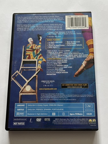 La Nouba DVD - Region 1 NTSC - Very Good Condition - Free Aus Post! - Picture 2 of 4