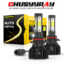 4-Sides 9005 LED Headlight Super Bright Bulbs Kit White 6000LM High/Low Beam