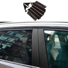 For BMW X1 E84 12-15 Carbon Fiber Pillar Post Cover Window Door Trim Sticker 12X
