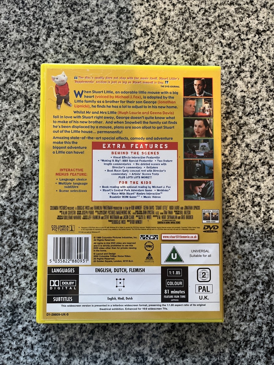 Stuart Little (Widescreen DVD, 2000) Region 2 PAL | eBay