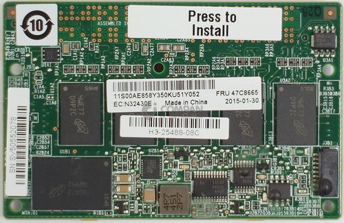 47C8665 IBM SERVERAID M5200 2GB FLASH RAID 5 UPGRADE ADAPTER - Picture 2 of 7
