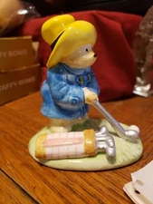 Eden 1987 Toscany Collection Paddington Bear GOLF Figure JAPAN