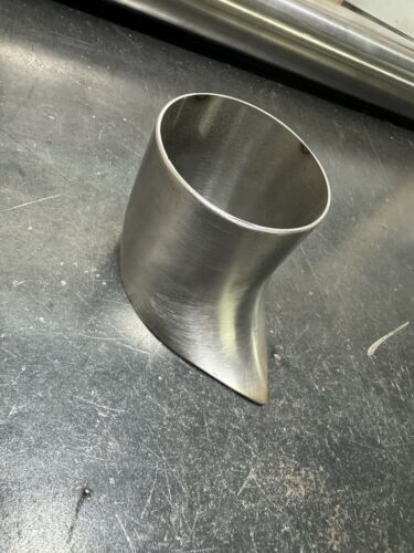 2.5” Tear Drop Exhaust Tips stainless steel weld on - Picture 2 of 4