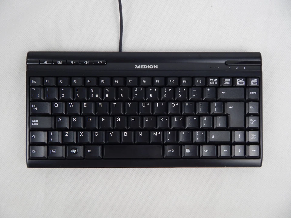 Medion 5139U Tastatur Keyboard QWERTY UK  USB schwarz NEU - Bild 2 von 4