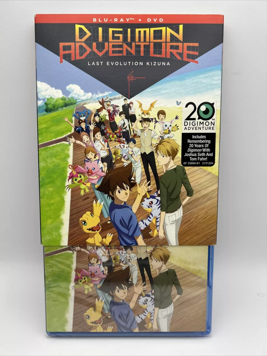 Digimon Adventure: Last Evolution Kizuna Blu-ray + DVD & Slipcover New Free  Ship