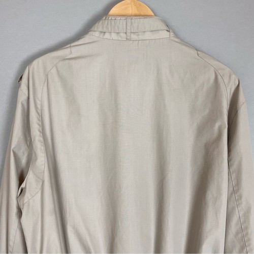 Members Only Jacket Bomber Greige Beige Gray Men Size 42 Flaws Stranger Things - Picture 6 of 16