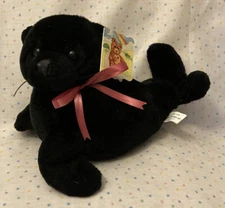 Vintage Hugfun International Black Sea Lion Stuffed Animal Plush 11” with Tag
