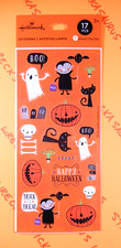 Hallmark Halloween Stickers 1 Sheet Pack Ghosts Vampires Black Cats