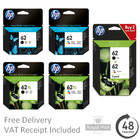 Original HP 62 / 62XL Black / Colour Ink Cartridges for ENVY 5546 Printers