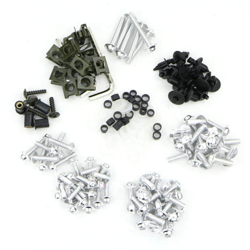 Kit completo de carrocería de pernos de carenado aptos para Yamaha WR250R WR250X XT250 plateado Foto 2 de 4