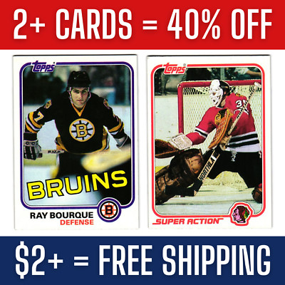 1981-82 NHL Topps Hockey Base Cards / You Pick / EX-MT
