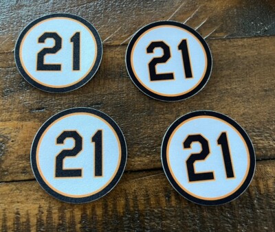 (LOT OF 4) Roberto Clemente 21 Pittsburgh Pirates 2in Iron Sew On Patch  Jersey