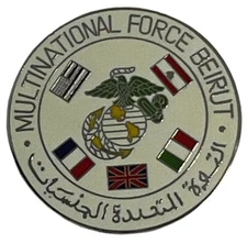 Pack of 50 Multinational Force Beirut Motorcycle Hat Cap Lapel Pin MEX-410