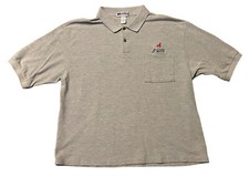 VINTAGE Cleveland Indians Russell Athletic Polo Shirt, Gray, Men's 2XL