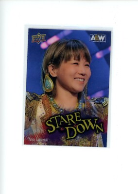 2023 Upper Deck AEW Yuka Sakazaki #SD-10 Stare Down Acetate