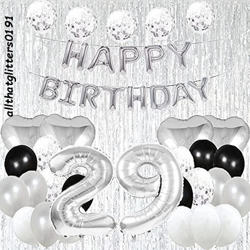 All in 1 Pack 29th/92nd Birthday Decorations Various Colours Available 45 Items