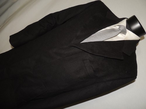 Mantoni men's Black wool & cashmere top coat jacket coat 38 R - Picture 2 of 6